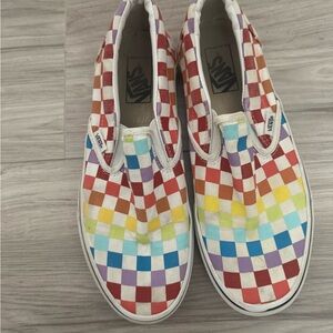 Vans Checkerboard Slip-On Shoes - Multicolor - w10/m8
